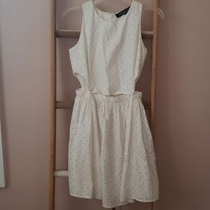 Topshop White Eyelet Dress
